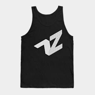 Isometric Alphabet Letter, Letter Z Tank Top